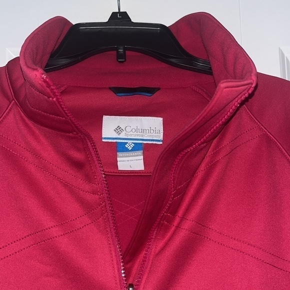 Columbia Interchange Soft Shell Full Zip Jacket- Pink- Raspberry- Barbiecore L - Picture 3 of 6